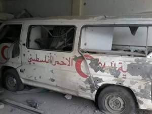 Photo de l’unique hôpital qui fonctionne encore à Yarmouk. Photo: Dr Moawia