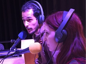 Alice Leonie et julien Ruegger, étudiants à l'EESP. Photo: Voix d'Exils.