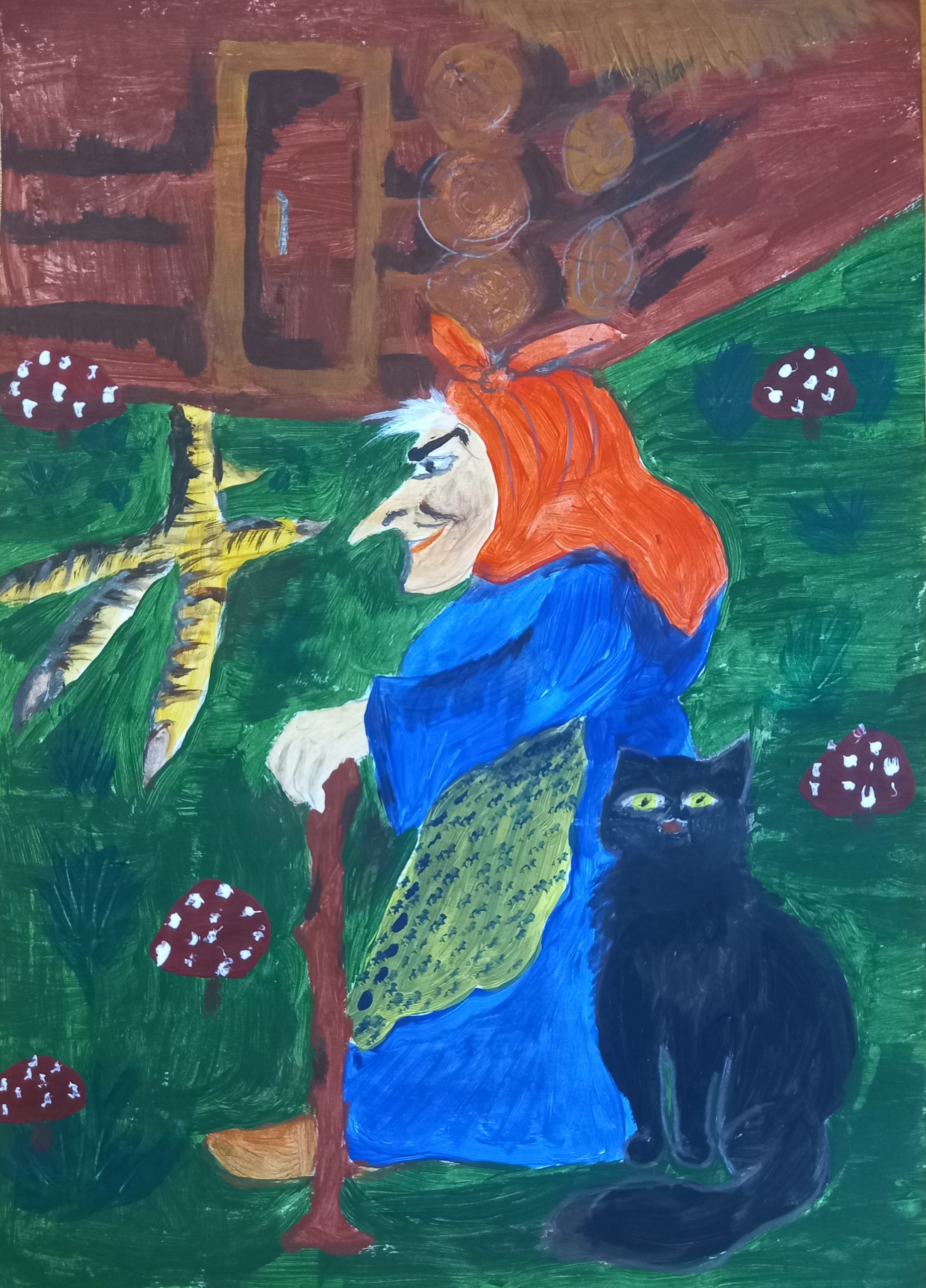 Baba Yaga jambe d’os et la belle-fille